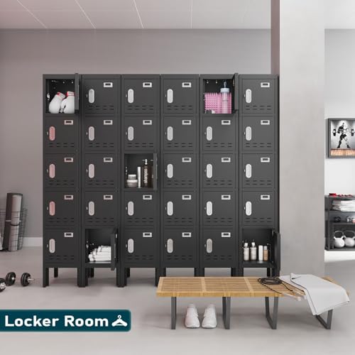 Metal Storage Locker with Door, Card Slot, 66" Height Steel Locker B279