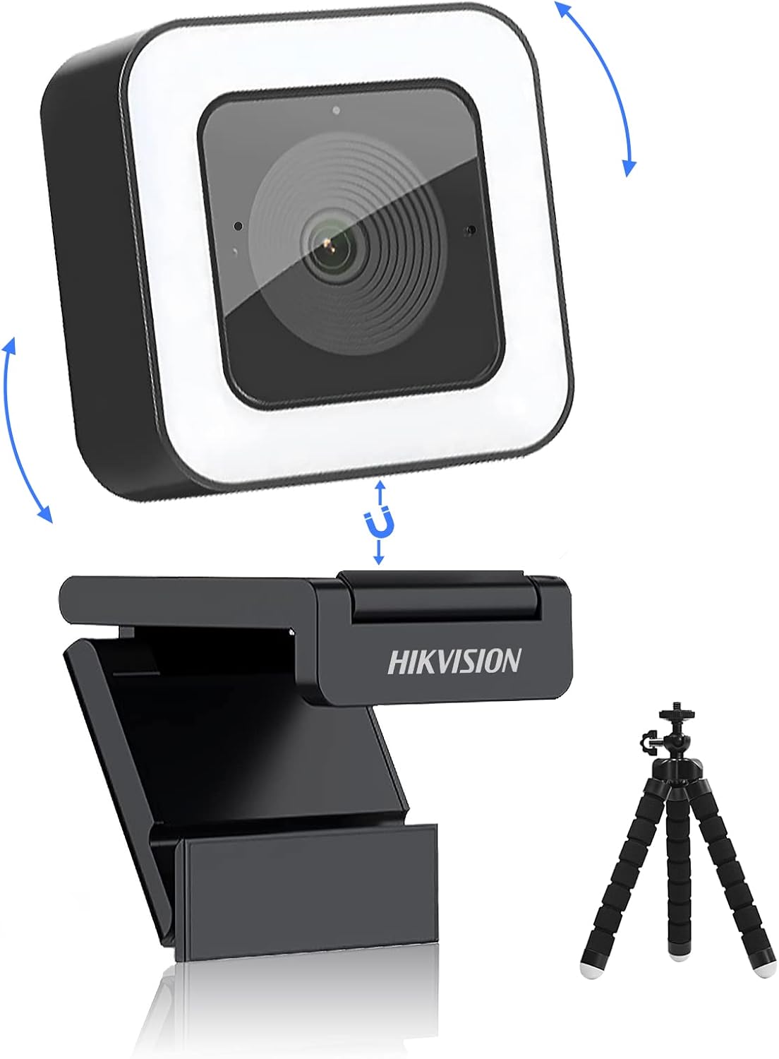 2K HD Webcam with Light Microphone, Autofocus, 30fps Type C USB2.0, with Tripod Q49204