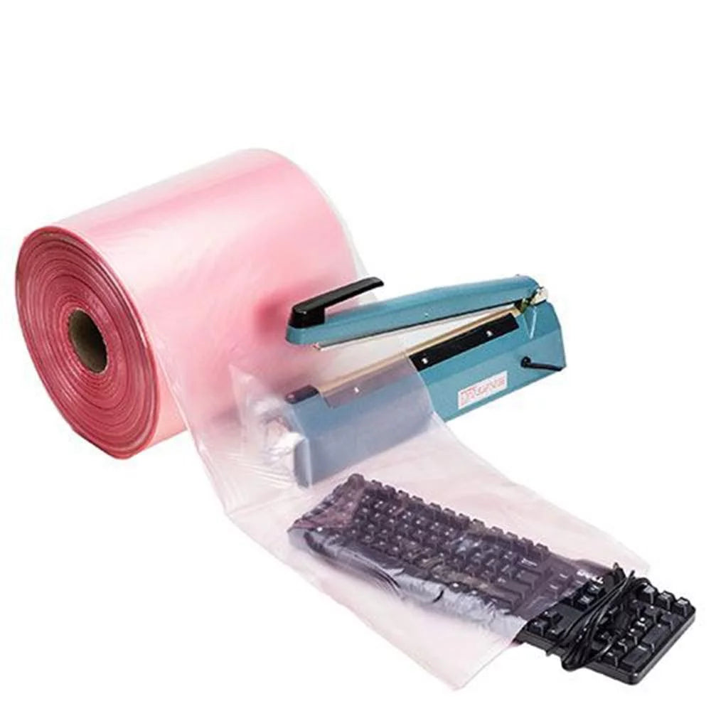 Pink Anti-Static Poly Tubing 10 X 1075 4 mil O30220