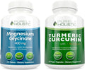 Magnesium Glycinate 400mg + Turmeric Curcumin 700mg 270 Tablets & 120 Capsules N62254