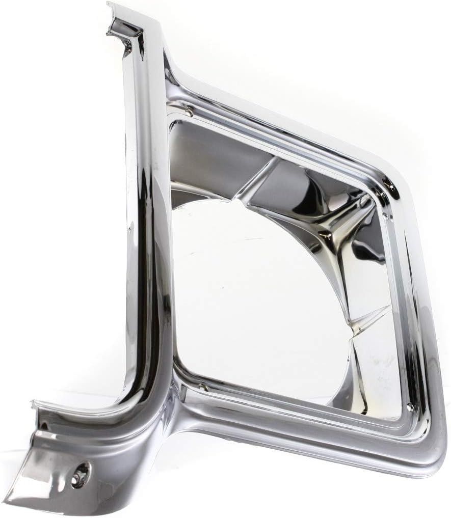 Chrome & Painted-Dark Argent Headlight Door Pair for Chevy C10 1975-1978 E4473