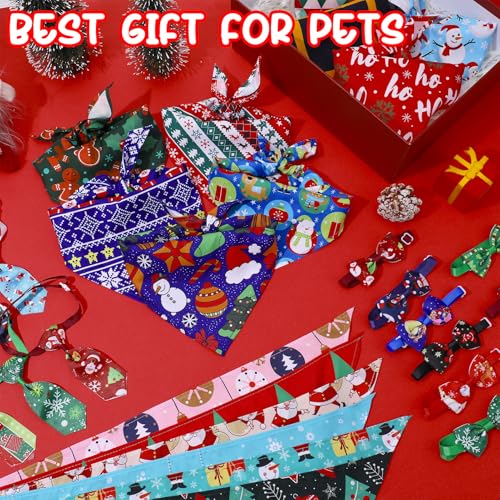60 Pieces Christmas Dog Bandanas D552