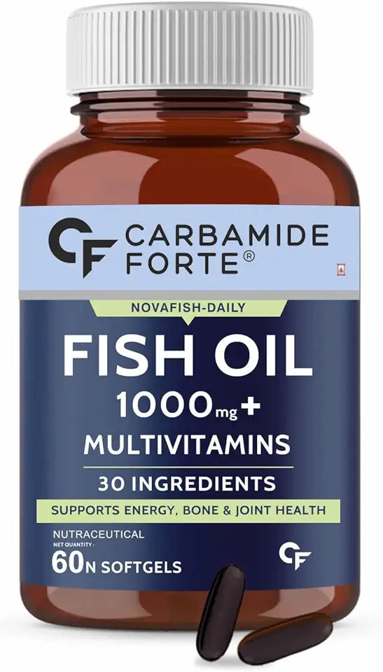 Fish Oil and Multivitamin 1000mg 60 Softgel Capsules L944938
