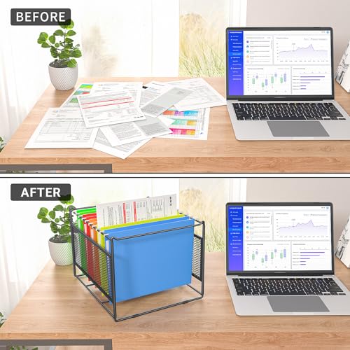 Hanging File Folder Frame for Legal and Letter Size, 15.2"L x 12.4"W x 10.5"H, 1 Pack H5304