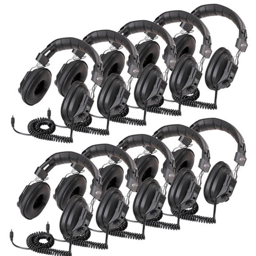 Switchable Stereo Mono Headphones 10-Pack H637