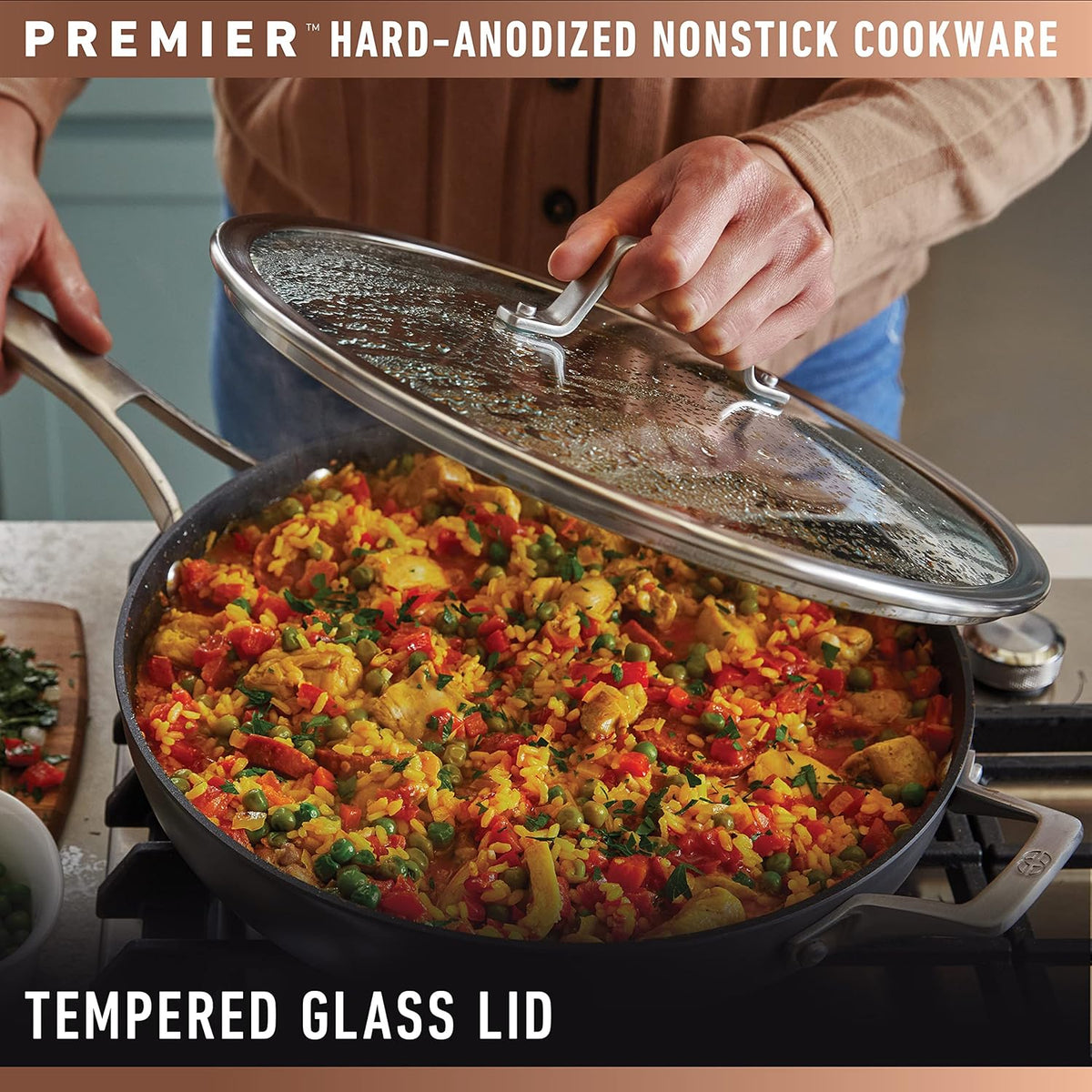 Calphalon Premier Hard-Anodized Nonstick 8.5-Quart Dutch Oven with Lid D6621