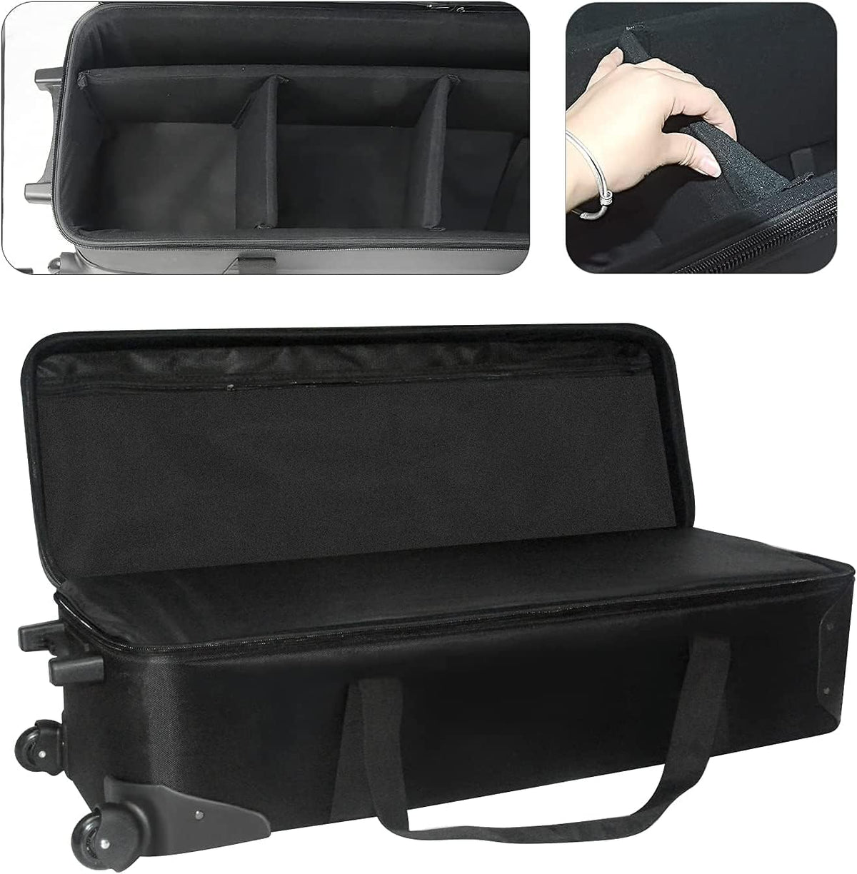 Camera Trolley Case with Padded Compartment and Wheels N573329