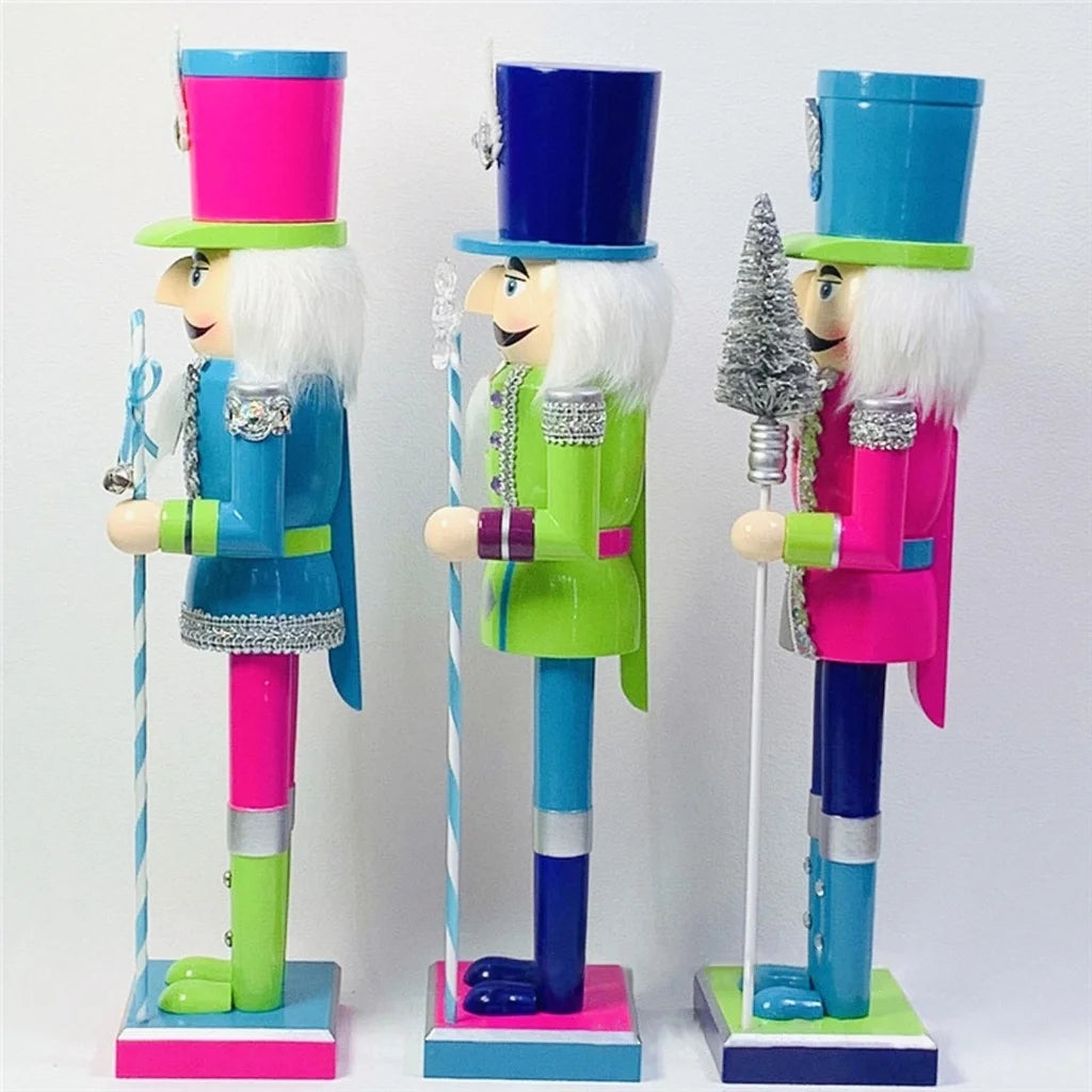 15 Inch Colorful Wooden Nutcracker Soldier Doll Figurine C352401