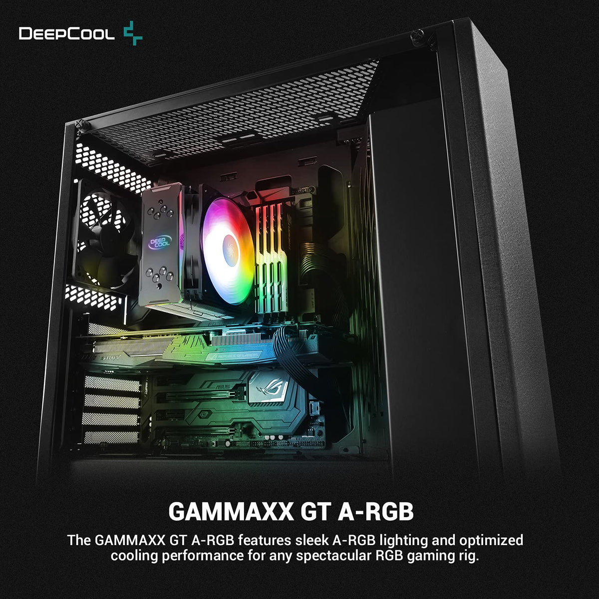 CPU Air Cooler with 4 Heatpipes and 120mm A-RGB Fan Z549