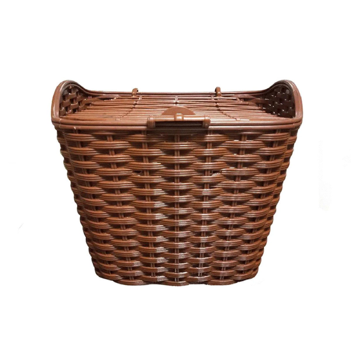 Woven Bike Basket with Lid W222424