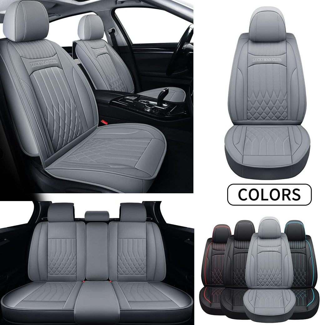 Universal Car Seat Covers Full Set Black/Red H6972