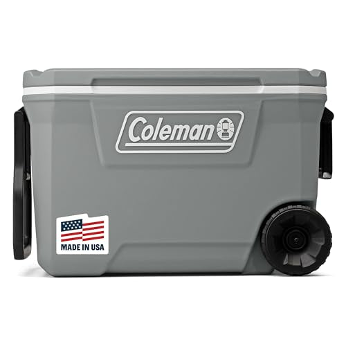 Insulated Rolling Cooler with Wheels, 100-Quart F2125