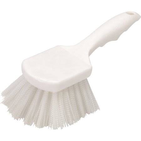 White Nylon Bristle Utility Scrub Brush D32822