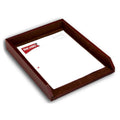 Mocha Leather Letter Tray D635