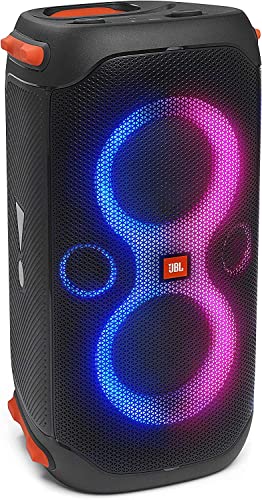 Portable Party Speaker with Built-in Lights - Black G4341
