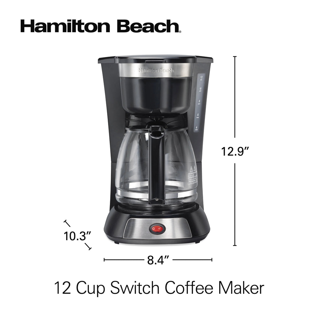 12 Cup Coffee Maker, 96 fl oz, Stainless Steel R203