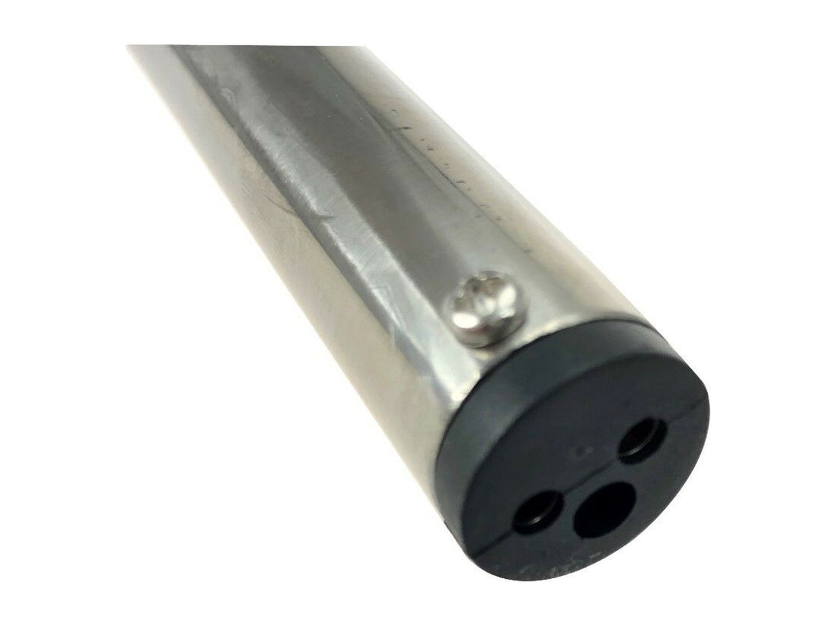 Boat LED All Round Anchor Light Pole 24" Collar Black Base Socket 2 Pins Wired 90 Degrees Q78393