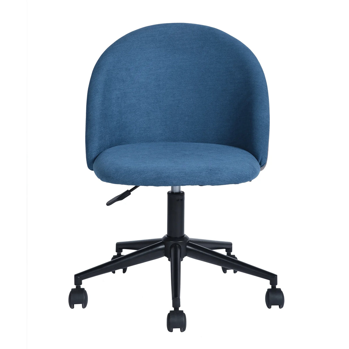 Blue Adjustable Swivel Fabric Upholstered Armless Task Chair N25495
