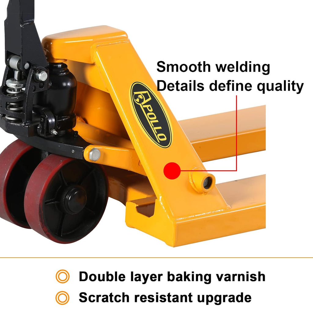 Manual Pallet Jack 4400lbs Capacity 48 Lx27 W Fork Size Y44273