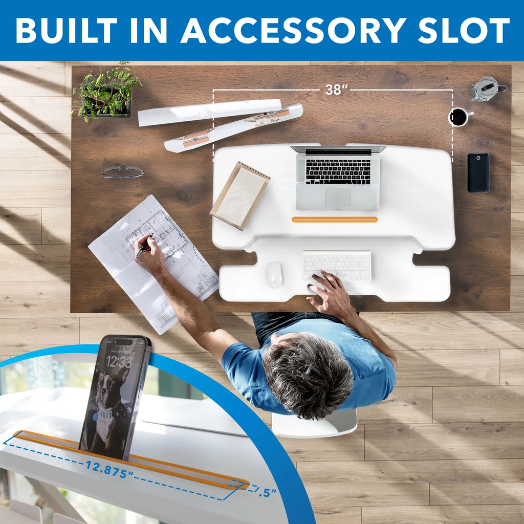 Extra Wide Sit Stand Desk Converter G339472