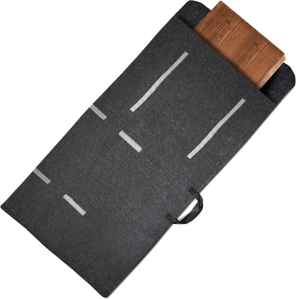 Felt Lined Dining Table Leaf Storage Bag with Handle, Gray P50848