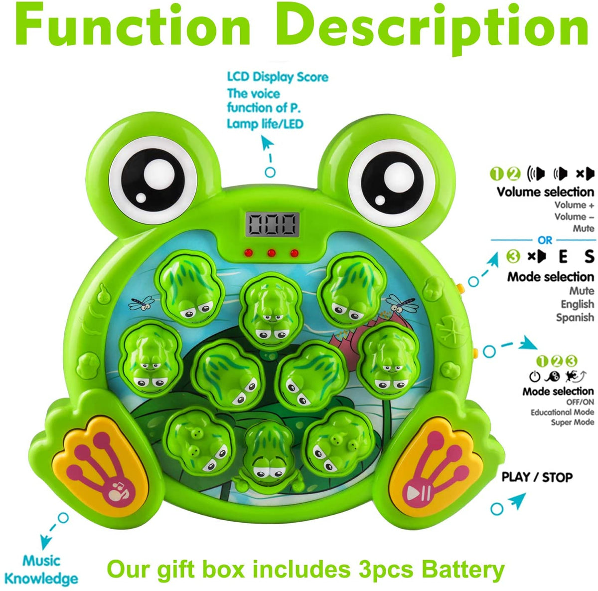 Toddler Toys with Music and Light, 2 Hammers B25564
