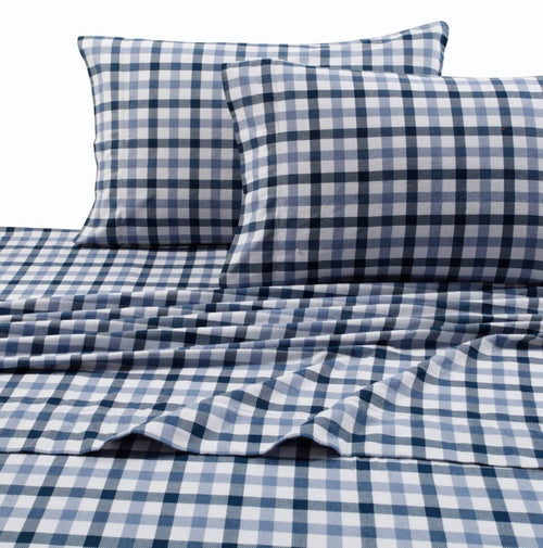 200 GSM Micro Plaid Flannel Sheet Set Twin XL B434766