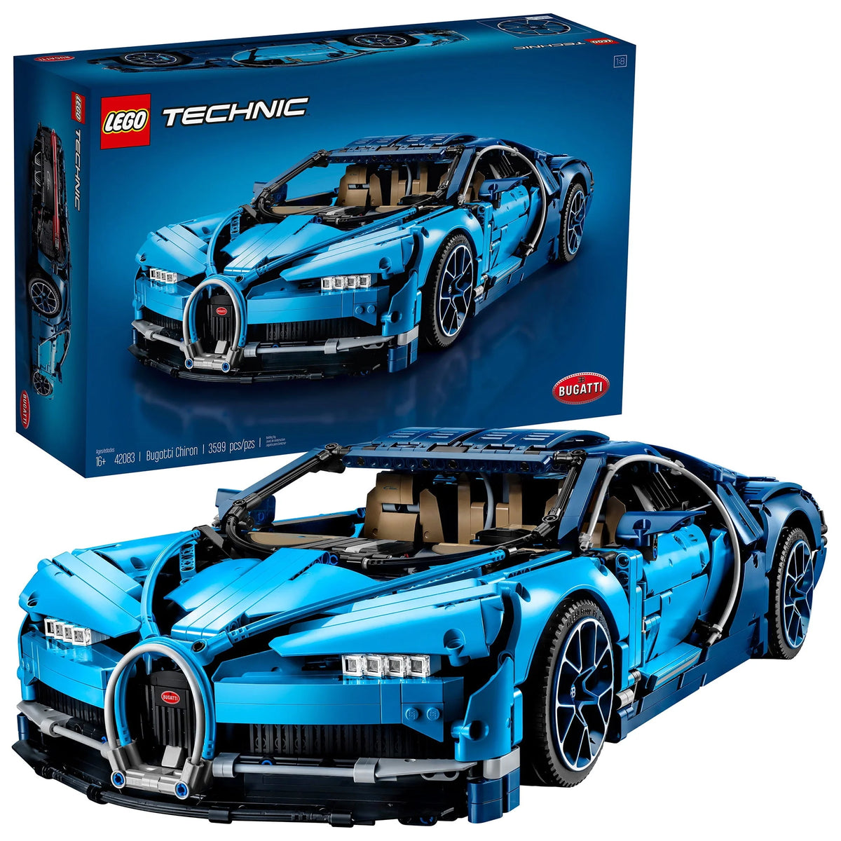 Bugatti Chiron Race Car Building Kit J18217