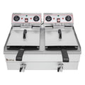 16.9QT Stainless Steel Double Tank Deep Fryer 3400W G91173