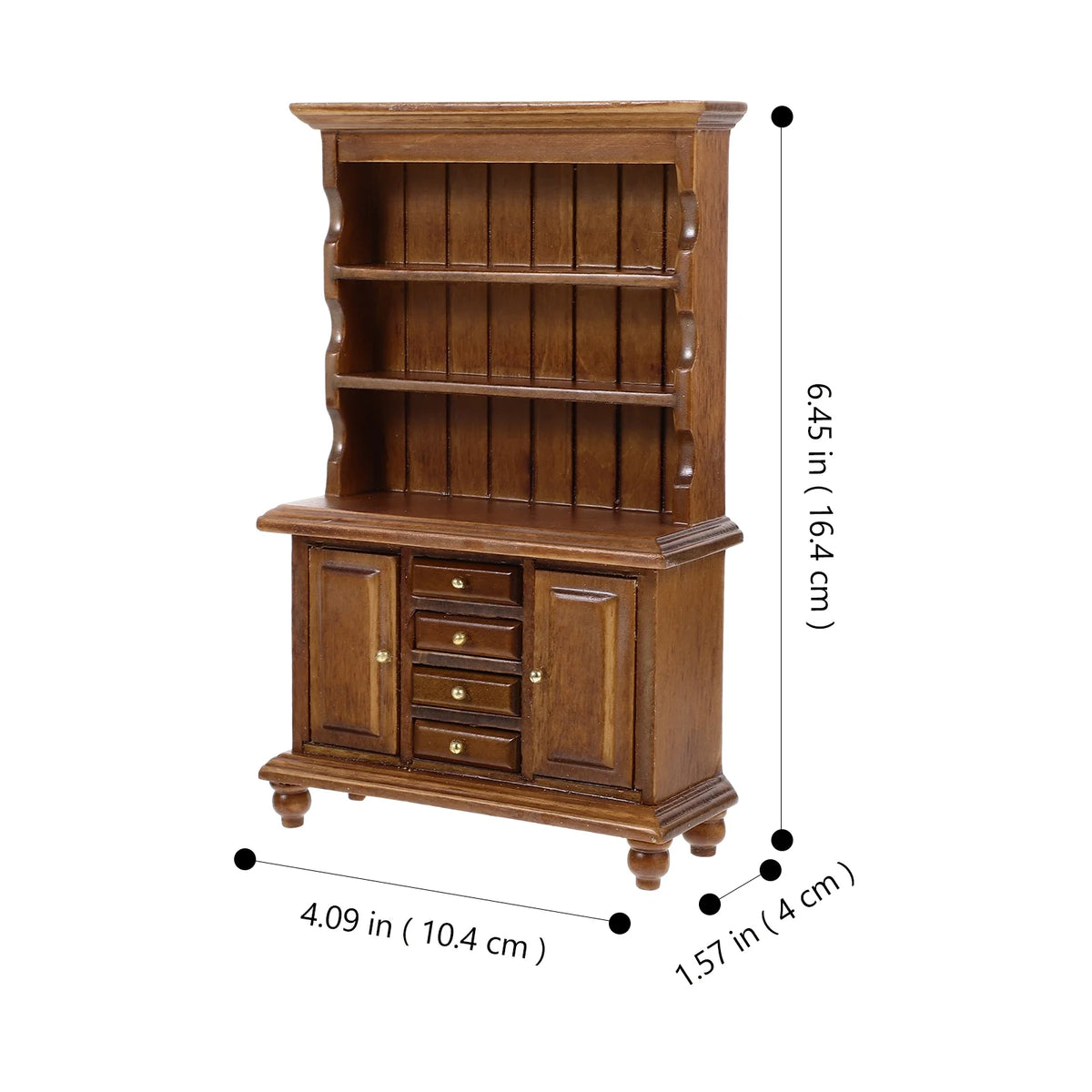 Walnut Color Miniature Bookcase Bookshelf K937