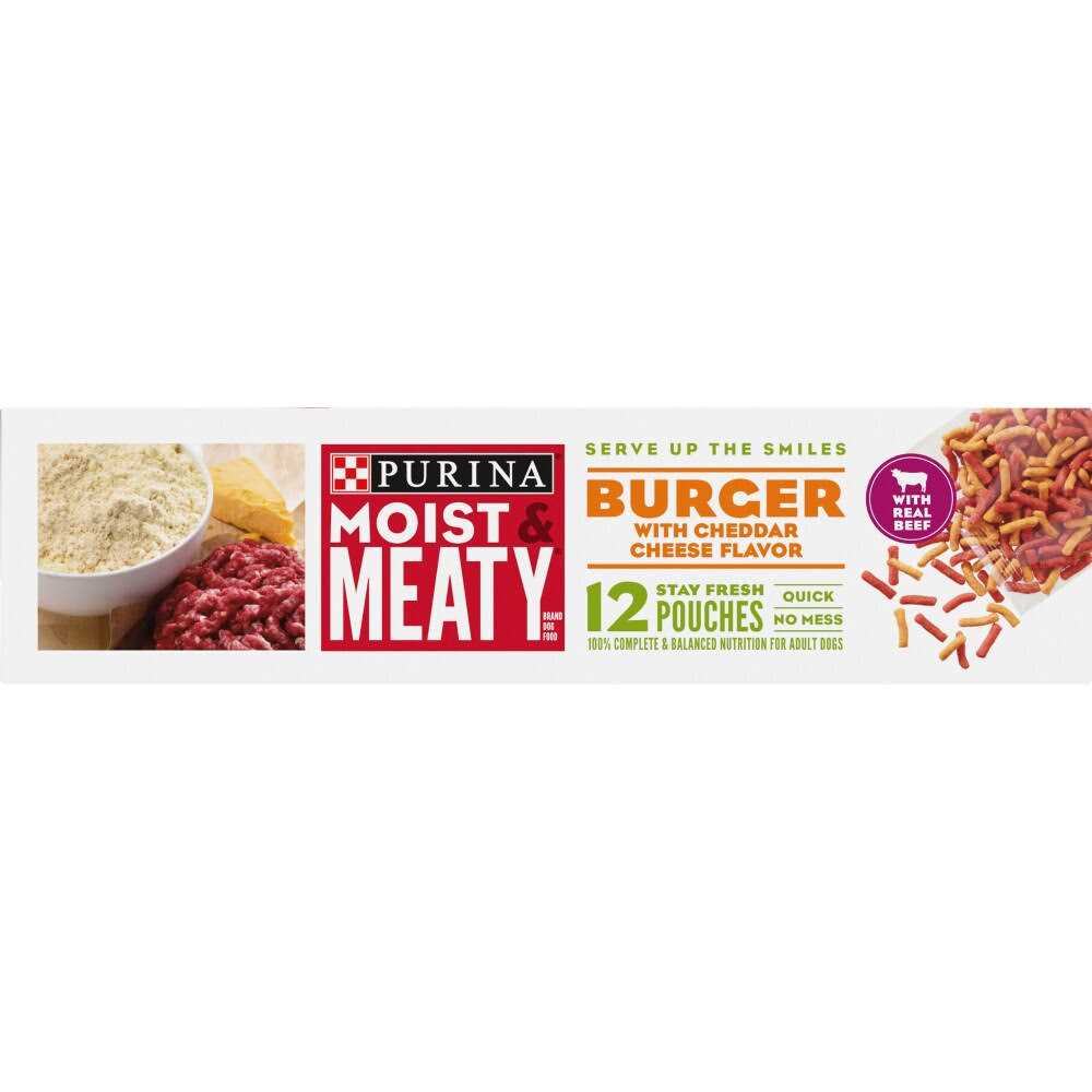 Moist & Meaty Burger with Cheddar Cheese Flavor Dry Dog Food M82137