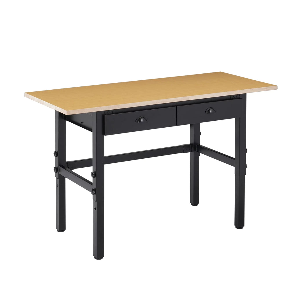 55'' Adjustable Work Bench with Power Outlets and Drawers P306