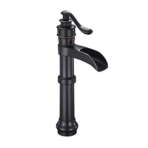 Oil Rubbed Bronze Vessel Sink Faucet Single Hole Waterfall Faucet P19879