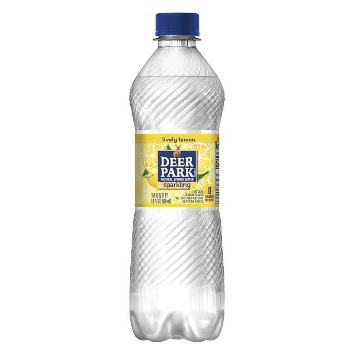 16.9 oz Lemon Sparkling Spring Water - Case of 24 W753