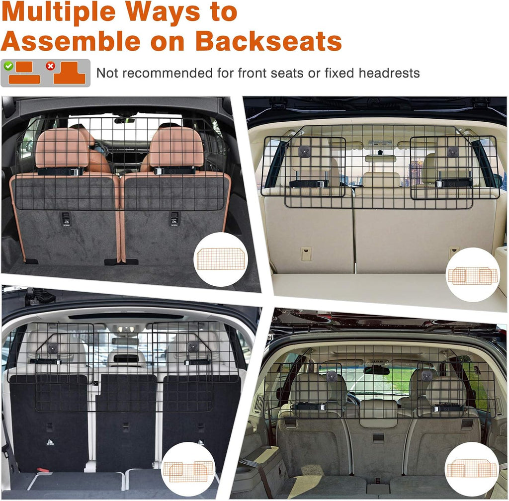 Dog Car Barrier for SUV, Extendable Metal Mesh Pack of 2 H6250