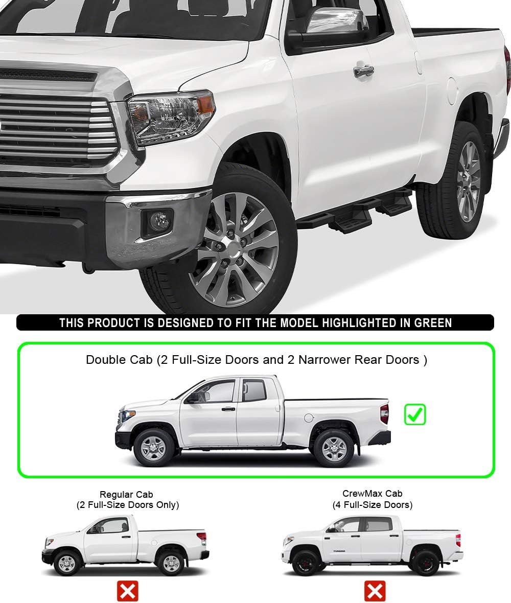 Drop Steps Running Boards Rocker Slider for Toyota Tundra Double Cab O80026
