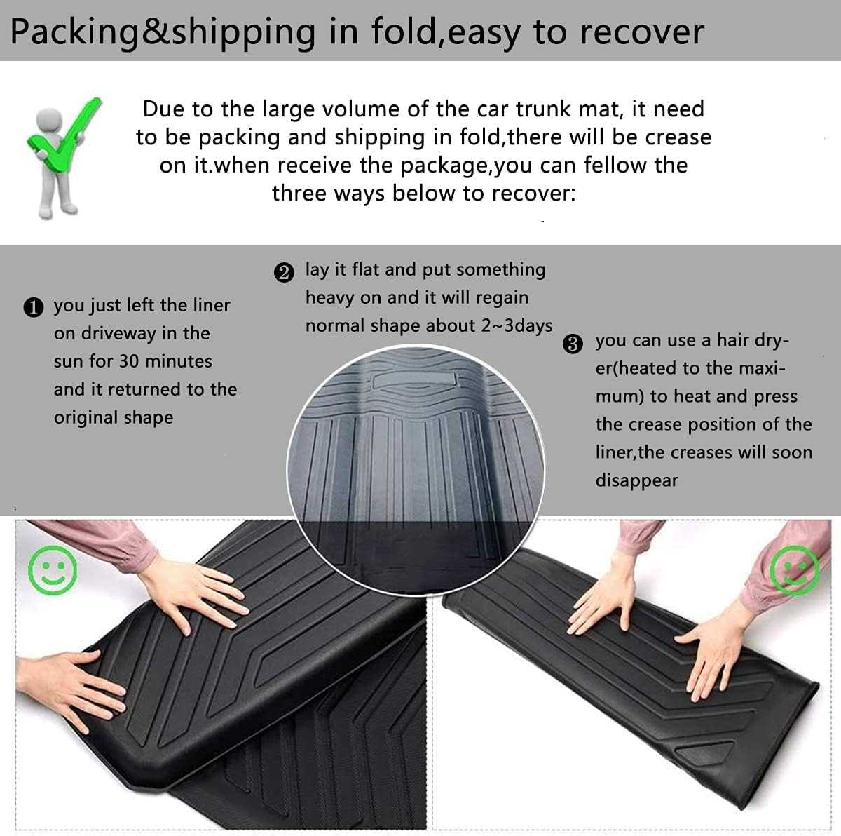 Cargo Liner Floor Mats for Jeep Wrangler JL 4 Door E981546