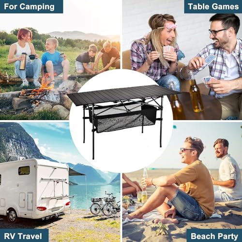 Lightweight Aluminum Folding Camping Table with Carrying Bag Z9086