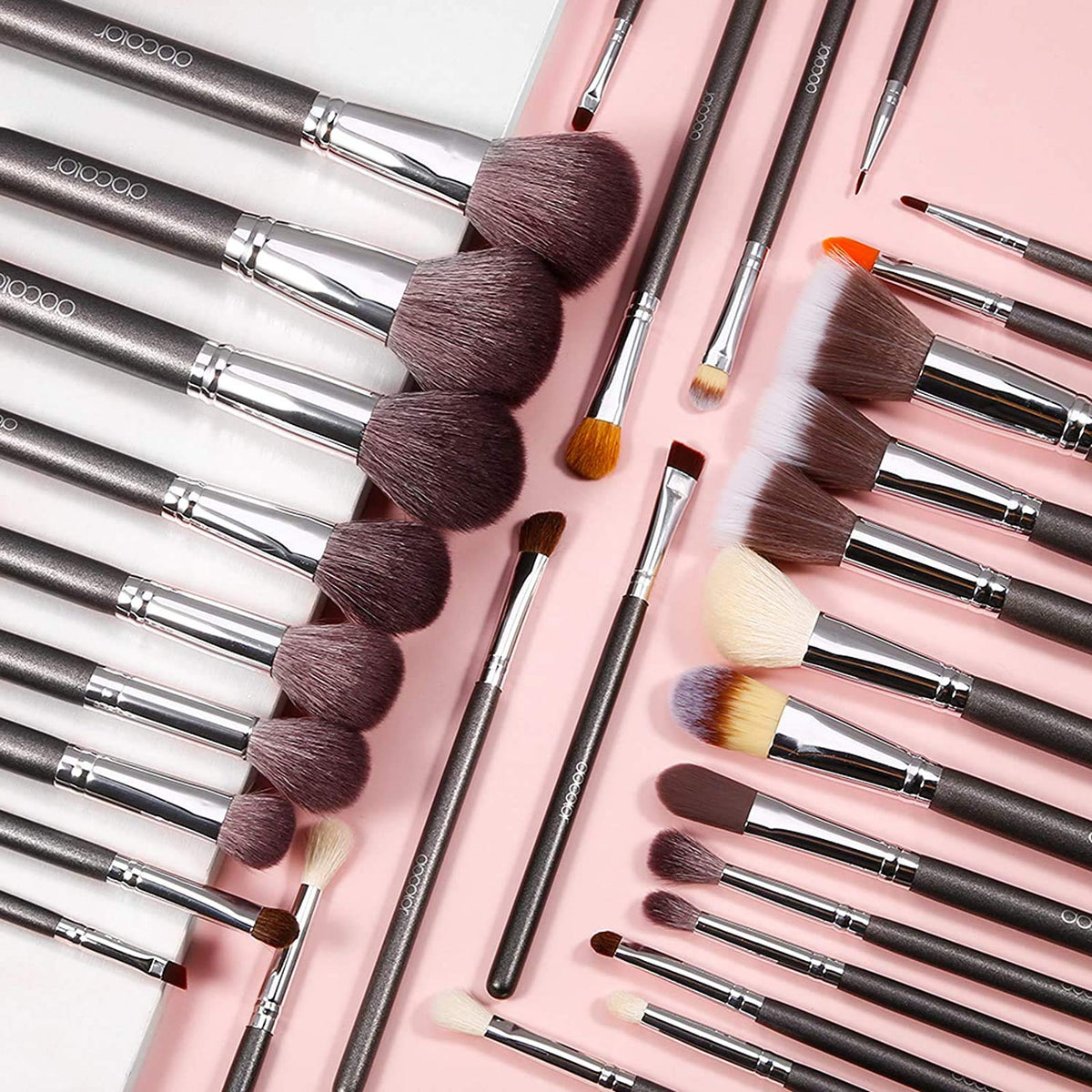 29 Piece Makeup Brush Set with PU Leather Case Y1099