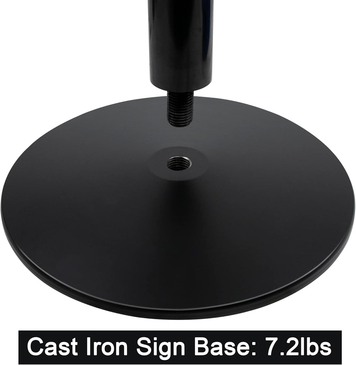 48" Heavy Duty Cast Iron Movable Sign Stand, Black, Pack of 2 C991470