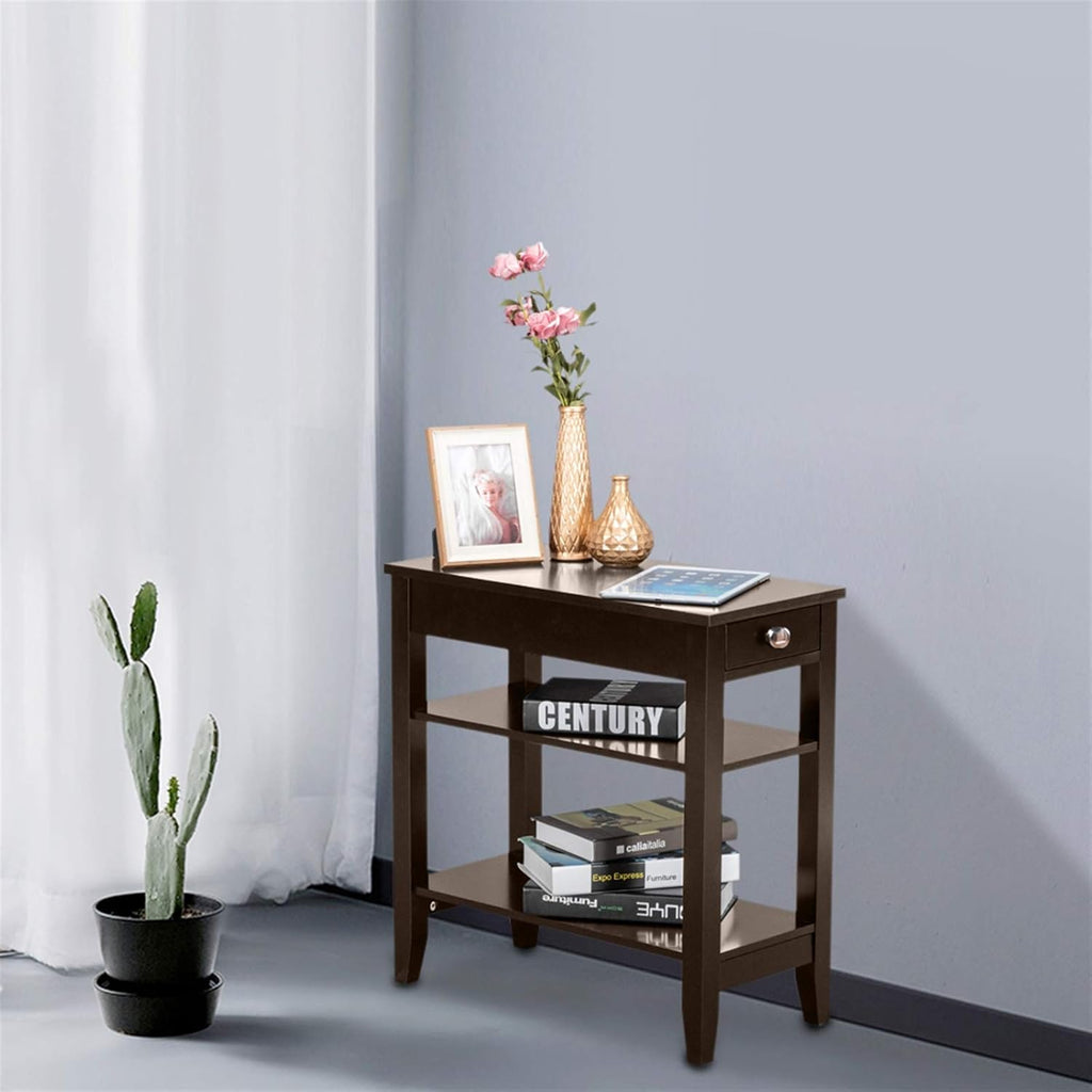 3-Tier Nightstand with Drawer N643