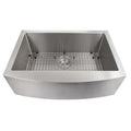 30 in. Stainless Steel Farmhouse Kitchen Sink with Bottom Grid M874