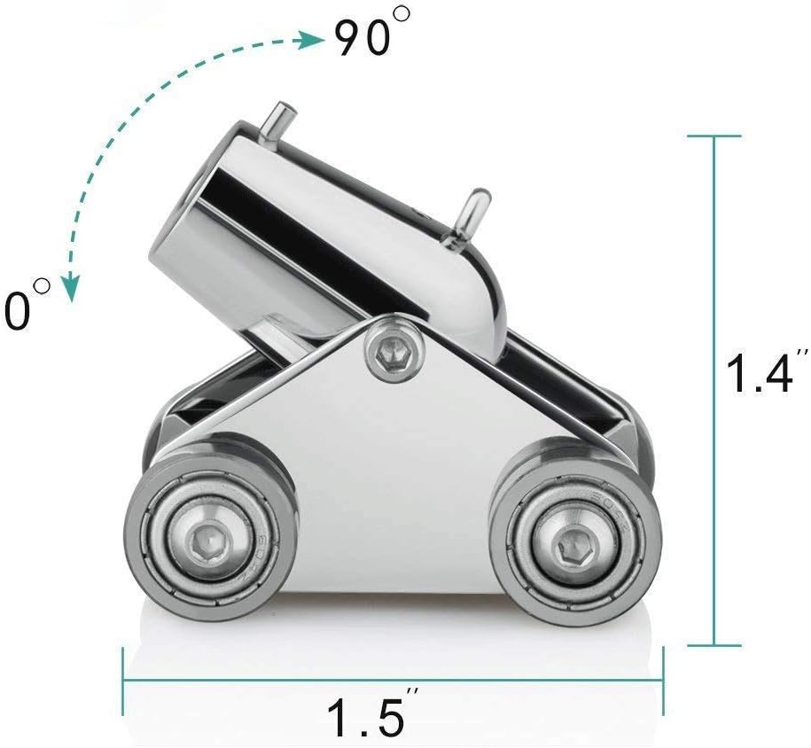 Mini Cannon Model Kit Metal Scale Replica with Pellets H3872