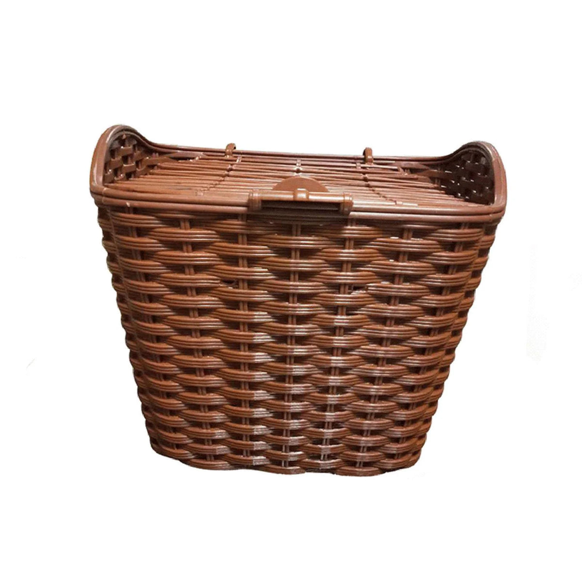 Woven Bike Basket with Lid W222424