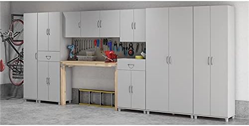Dove Gray Storage Cabinet with Drawer U4040