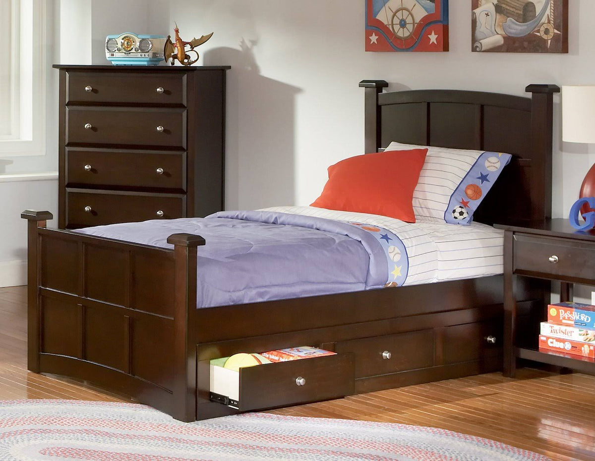 Cappuccino Twin Bed L762