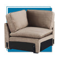 Modular Fabric Corner Chair in Tan T7753