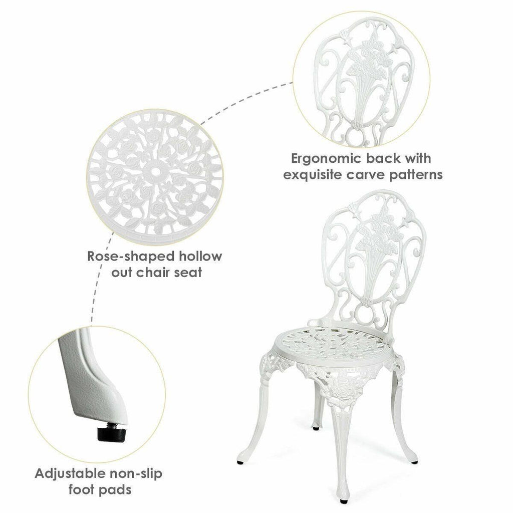 3 Pcs Patio Bistro Set V250234