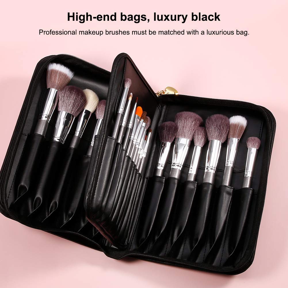 29 Piece Makeup Brush Set with PU Leather Case Y1099