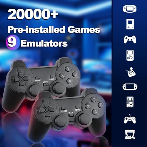 Wireless Retro Gaming Console with 2.4G Wireless Controllers 64GB C869